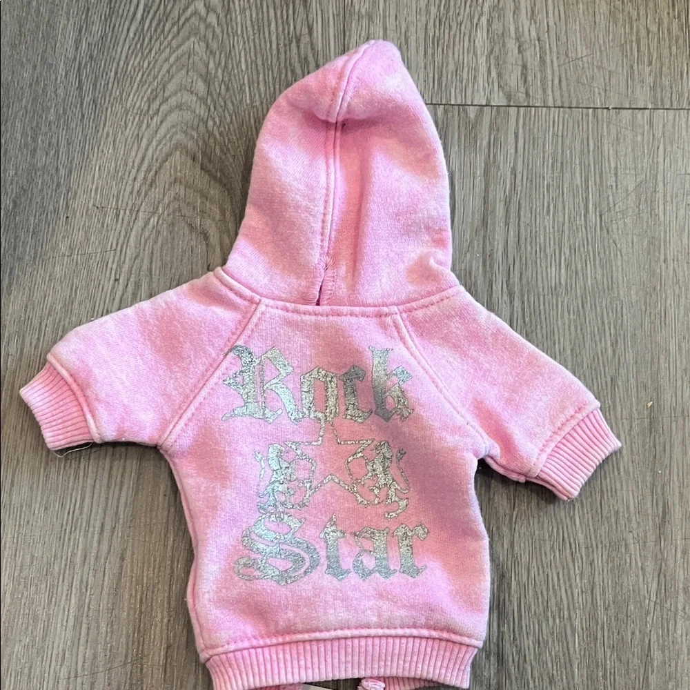 Doggy Pink 'Rock Star' Hooded Sweatshirt